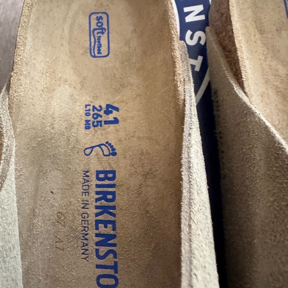 Brand new in box with tags - Birkenstock Arizona Suede Leather Sandals